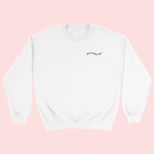 Good Energy Club Sweatshirt - Empowering Fashion Statement - View 2