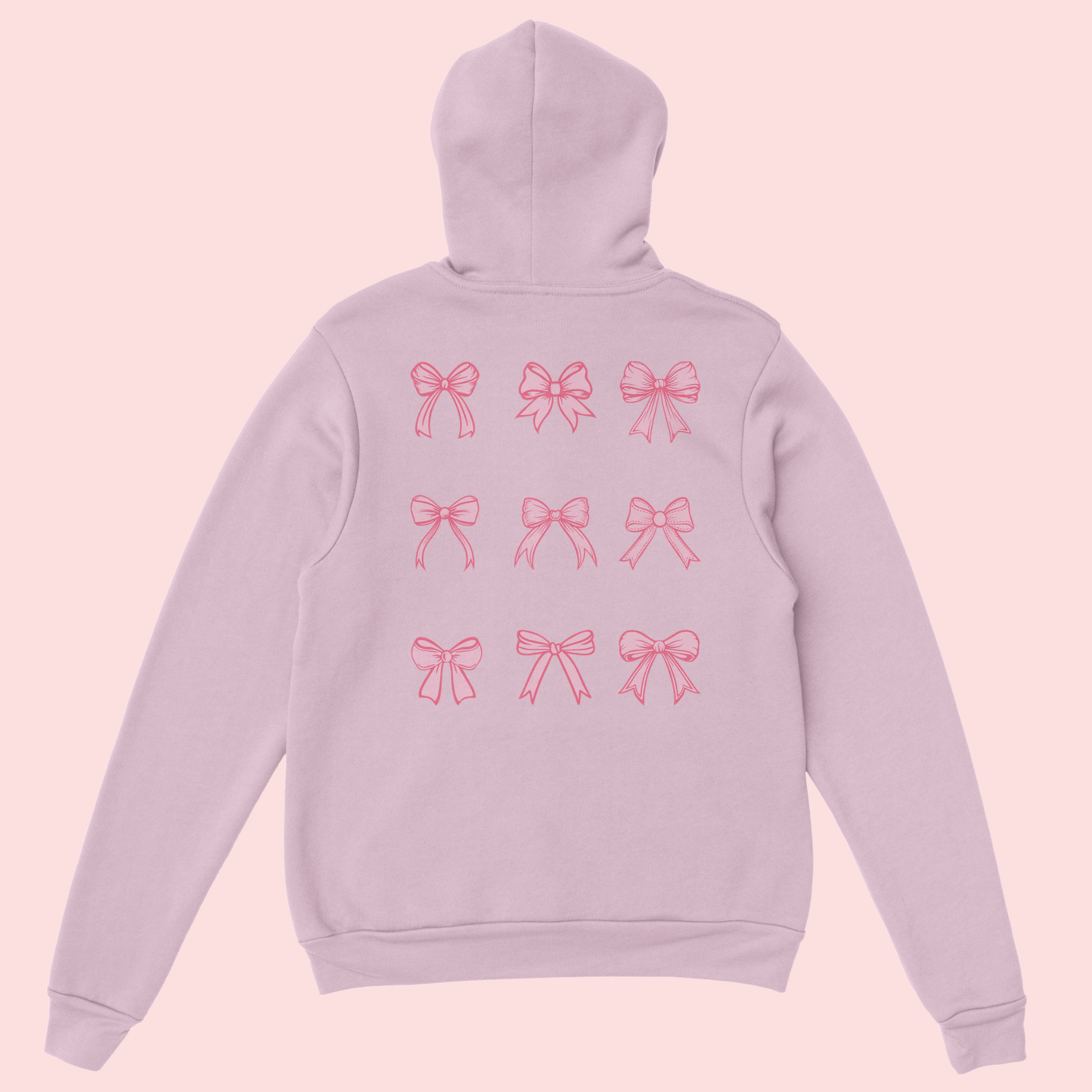 Coquette Charm Bow Hoodie - Empowering Fashion Statement - View 5