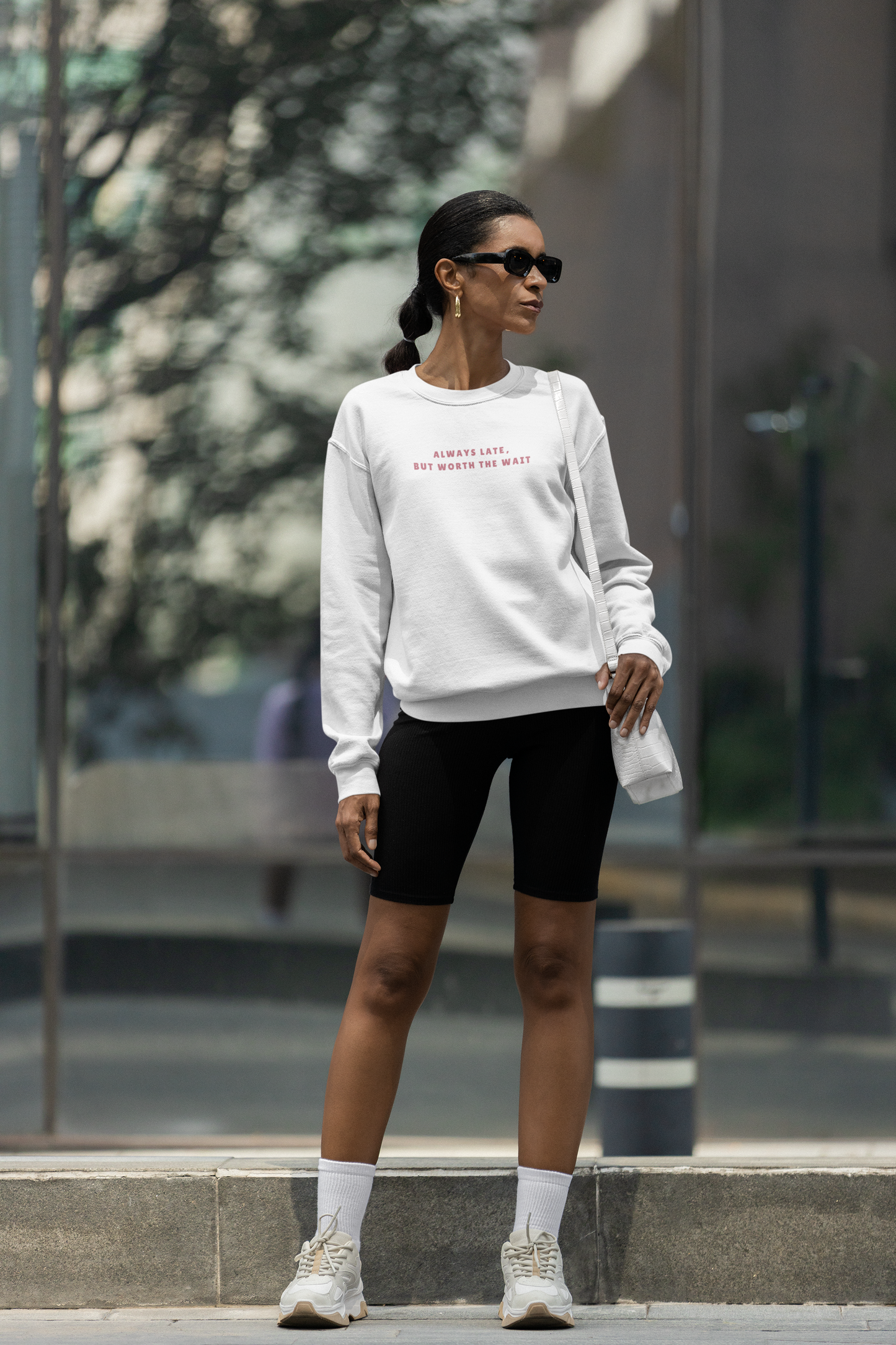 Worth the Wait Sweatshirt - Empowering Fashion Statement - View 2