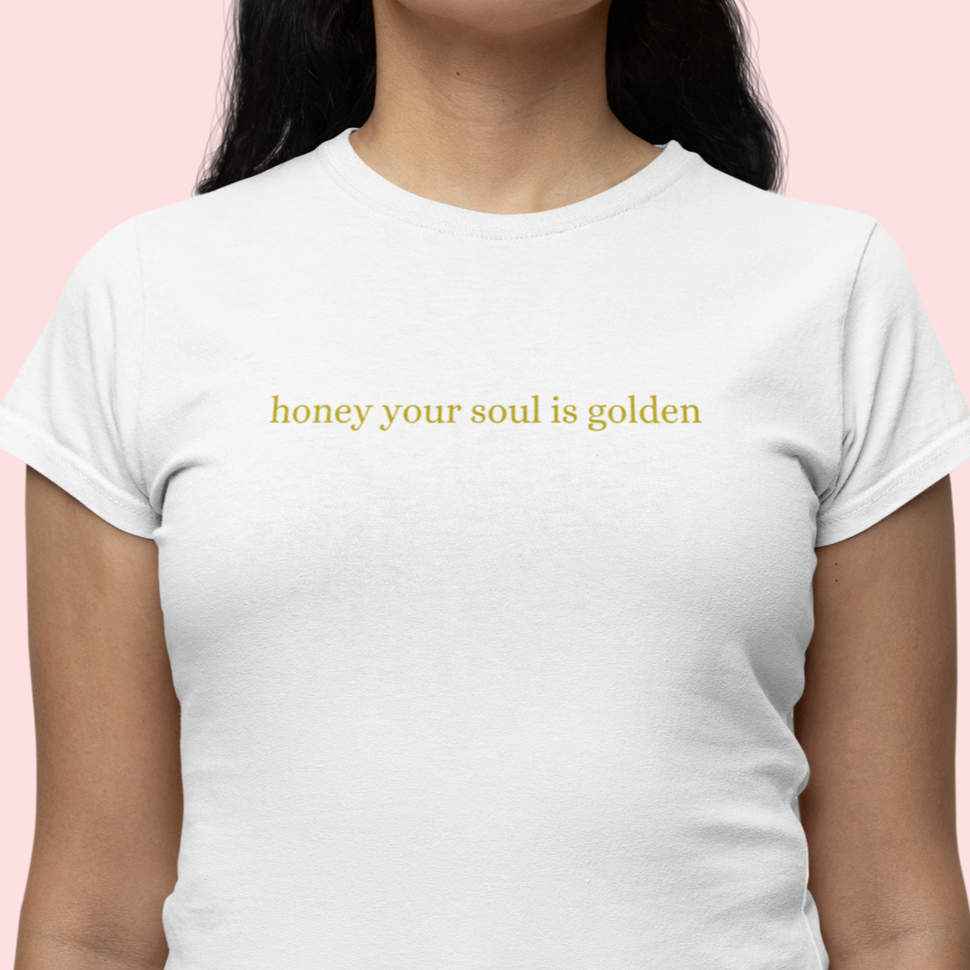 Golden Soul T-Shirt - Empowering Fashion Statement - View 2