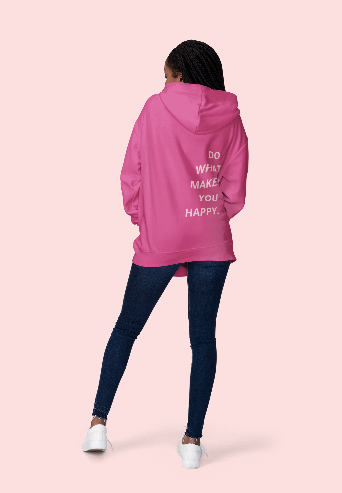 Do What Makes You Happy Hoodie - Empowering Fashion Statement - View 2