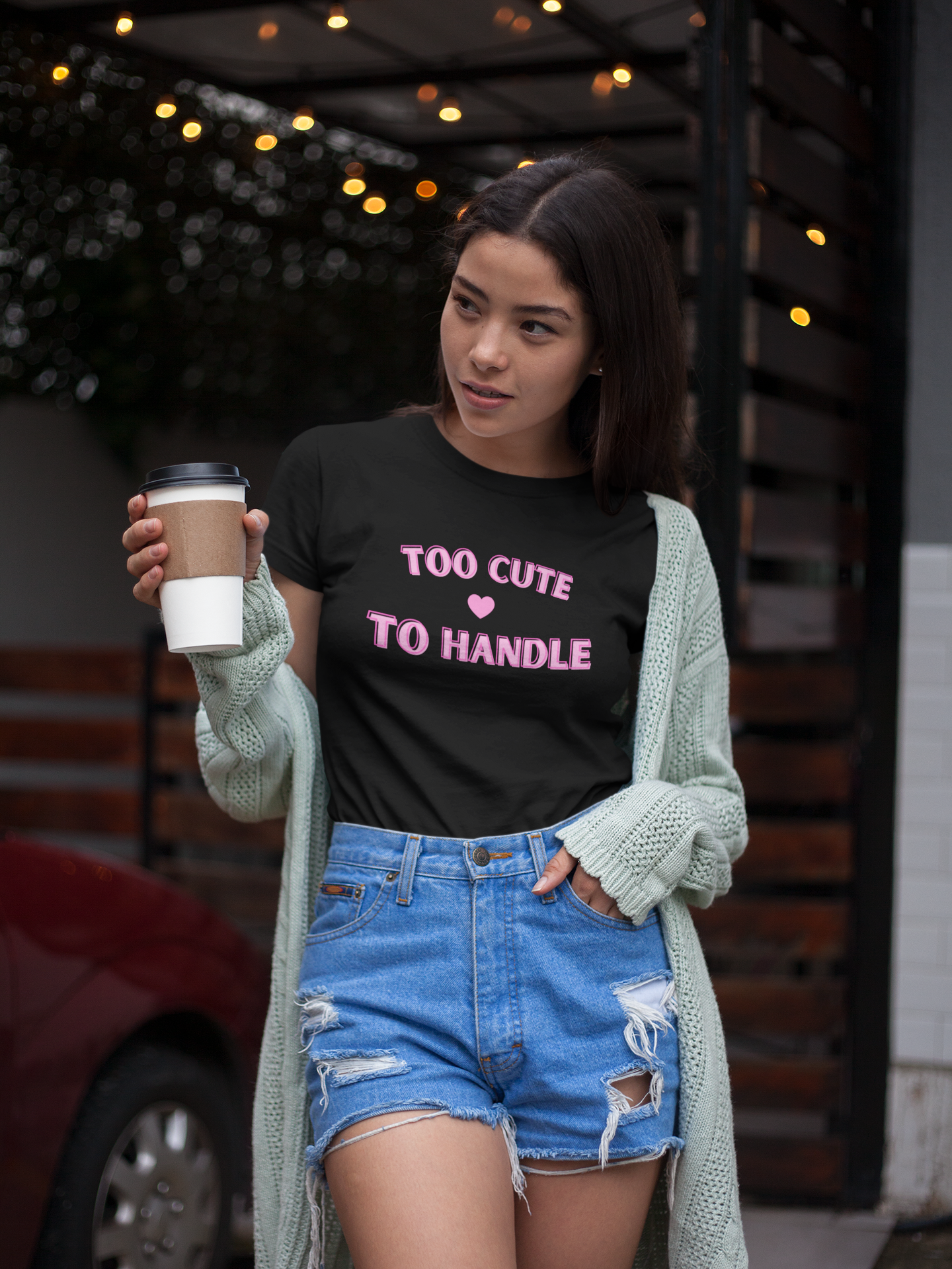 Too Cute To Handle T-shirt - Empowering Fashion Statement - View 2